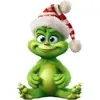 Colgante de Cochecito de Bebé de Dibujos Animados Grinch, Colgante de Árbol de Navidad, Decoración del Hogar