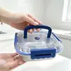 [envío gratis] caja de acero inoxidable para conservar la frescura, hogar, refrigerador, almacenamiento sellado, portátil, para frutas, lonchera, lonchera, lonchera