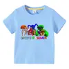 2023 Novas roupas infantis transfronteiriças estilo coreano infantil verão camiseta de manga curta meninos e meninas bebê meia manga camiseta top algodão