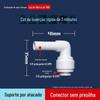 Conector purificador de água conversão 4 pontos cotovelo 3 pontos passagem reta 2 pontos válvula de esfera de conexão rápida conexões para tubo dispensador de água com rosca interna e externa