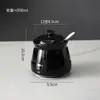 Juego de Tarros de Cerámica para Condimentos del Hogar Botella de Condimento de Cocina Tarro para MSG Chile Sal Azúcar Tarro de Condimento