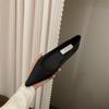 Zapatos de Salón de Satén con Punta Fina para Mujer, Nuevo Estilo Verano 2026, Boca Baja, Estilo Hada de Gama Alta, Zapatos de Abuela Suaves y de Suela Blanda