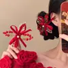 Lleno de Buena Fortuna~ Tassel de Moneda de Cobre para Año Nuevo Flor Pinza para el Cabello, Pinza Lateral Nueva Estilo Chino Accesorio para el Cabello, Pinza para el Cabello de Mujer, Tocado Estilo Chino Tradicional