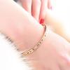 Pulsera Elegante de Estilo Coreano con Números Romanos Incrustados de Diamantes de Acero Titanio Oro Rosa Pulsera Abierta de Acero Inoxidable de Moda para Mujer