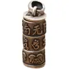 Collar Colgante Hueco con Mantra Shurangama S990 para Mujeres y Hombres, Collar Protector Caja Gau, Se Puede Abrir
