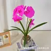 Película de Textura Impresa en 3D Simulación Flor Phalaenopsis Planta en Maceta Lujo Ligero Decoración de Sala de Estar de Casa de Gama Alta Adorno de Flor Artificial