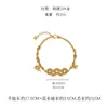 Nuevo Pulsera de Monedas de Cinco Emperadores con Hielo Triturado Estilo Chino para Mujer, Estilo Nacional, Exquisita, Versátil, de Moda, Lujo Ligero, Nicho, Joyería de Alta Gama