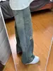 Jeans versátiles estilo callejero desgastados y rotos retro americanos, pantalones largos casuales rectos de corte holgado a la moda para hombre, nueva moda masculina