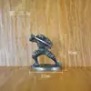 Modelo de Juguete de Soldado Viejo de Cobre Blanco Creativo Retro Regalo para Hombres Juego de Escritorio Pieza de Ajedrez Adornos Figura de Metal