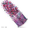 Set de lentejuelas de uñas de color navideño 12 colores mixtos accesorios para uñas lentejuelas flash polvo láser degradado