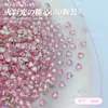 Rosa Fondo Plano Manicura Mini Pequeño Circonita Destello Joyería para Manicura Fondo Plano Forma Especial Diamante Manicura Diamante Portátil Uña Venta al por Mayor