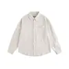Nanxia Disfraz Otoño Nuevo Primavera Nueva Camisa de Rayas para Viajes al Trabajo para Hombre Holgada Retro Cuello Puntiagudo Manga Larga