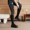 Botas largas para mujer, botas de jinete, nuevas botas ajustadas de invierno 2026, botas altas forradas de polar, botines para mujeres menudas, botas largas hasta la rodilla