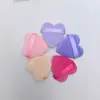 Fornecimento Direto da Fábrica de Pincéis de Pó de Veludo Cristal Ultra Macio Personalizados de Pelo Curto para Fixar Maquiagem, Conjunto de 3 Pincéis de Pó em Formato de Coração de Algodão