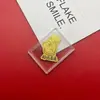 Insignia Corporativa Personalizada Logo Oro Puro 999 Ascendiendo Constantemente para Atraer Riqueza y Tesoro Pegatinas para Teléfono Móvil Tienda Festiva Pequeños Regalos