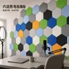 Pegatina de Pared Hexagonal Autoadhesiva Absorbente de Sonido para Habitación de Casa Reducción de Ruido Papel Tapiz Aislante de Sonido Sala de Estar Estudio Papel Tapiz Autoadhesivo Amortiguador de Sonido