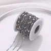 Venda Direta de Fábrica de Correntes Soltas de Aço Inoxidável que Preservam a Cor, Correntes em Forma de O nas Cores Dourado e Aço, Acessórios Artesanais para Joias DIY no Atacado