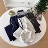 Pantalones de Chándal de Color Contrastante de Cintura Alta con Remaches para Mujer en Otoño e Invierno Forrados de Polar y Engrosados de Pierna Ancha Casuales Deportivos Holgados Pantalones Pequeños de Cimitarra