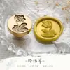 2026 Nueva Serie de Plantas Sello de Cera para Sello - Crisantemo Silvestre y Flor de Rosa Cabezal Artístico de Bronce - Venta al por Mayor desde el Fabricante