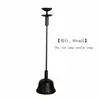 Adornos de Candelabro Retro de Hierro Fundido Hechos a Mano, Lámparas de Aceite de Hierro Antiguo, Candelabros Decorativos para Sala de Té Zen, Lámparas de Piso Estilo Wabi-Sabi