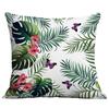 Cojín Impreso HD de Planta Verde Tropical Transfronterizo Nuevo para Amazon, Funda de Cojín para Sofá de Casa