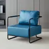 Cadeira de sofá de ferro estilo retrô industrial luxo leve simples sala de estar área de lounge sofá designer sofá pequeno individual