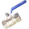 Válvula de Bola de Dos Piezas Electroplateada en Latón 4/6 Puntos 1/1.2/1.5/ 2 pulgadas Válvula Recta Accesorios de Interruptor para Tubería de Agua