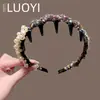 2025 Nova Tiara de Pérolas Estilo Coreano Levemente Luxuosa Doce Estilo Fada para Sair, Acessório de Cabelo Elegante com Coroa Alta para Mulheres