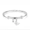 Pulsera Floral para Mujer, Pulsera de Mariposa para Estudiantes, Regalo para Mamá en San Valentín, Pulsera para Mujer, Joyería de Diseño de Nicho