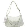 2026 Bolso Cuadros Nuevo Estilo Coreano, Bolso Tote Estilo Ins, Bolso de Hombro Cruzado de Gran Capacidad para Viajes Diarios, Bolso Casual para Debajo del Brazo