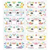Nuevas Pegatinas de Tatuaje de Maquillaje de Pascua de Amazon, Pegatinas Faciales de Huevo, Pegatinas de Ojos de Bandera Colorida, Pegatinas Lindas de Conejo para Manualidades
