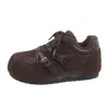 Zapatos de Algodón para Mujer Radga Felpa Zapatos de Entrenamiento Alemanes Cálidos Interior que Aumenta la Altura Retro Forrest Gump con Cordones 2026 Otoño/Invierno Casual