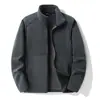 26 Chaqueta de Polar Nueva de Otoño con Cuello Alto para Hombre, Polar Densa Ultra Gruesa de 510g, Abrigo Cálido de Polar Polar, Logo Personalizado para Viajero