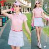 TTYGJ Ropa de Golf para Mujer Camiseta de Manga Corta Estilo Coreano Ropa Deportiva de Primavera y Verano