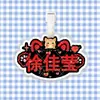 Etiqueta de equipaje Xu Jiaying Etiqueta anti-pérdida Etiqueta de tarjeta de embarque Maleta Colgante para mochila Merchandising de celebridades Mismo estilo