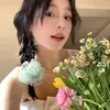 Clima de Primavera/Verão Pure Desire 2026 Novo Estilo Presilha de Cabelo com Flor Artificial Presilha Lateral Acessório Estilo Férias na Praia para Fotos