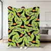 2026 Nueva Manta de Halloween de Amazon Estampado de Fantasma Calabaza Calavera Manta de Felpa Manta de Siesta Manta para Sofá