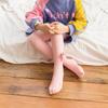 Medias para Niños de Primavera y Otoño con Lazo, Algodón Rojo, Calcetines Festivos para Bebé de Cumpleaños, Grosor Medio, Leggings Elegantes para Niñas