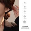 Bajo el árbol de banyan plata de ley S999 aretes para perforación nuevos de bola redonda aretes clásicos prácticos sin molestia para dormir aretes de moda para hombres y mujeres