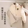 Saco de Compressão para Jaqueta de Penas Saco à Prova de Poeira Capa de Poeira para Roupas Tipo Pendurado Saco Pendurado para Roupas e Casacos de Guarda-Roupa Doméstico