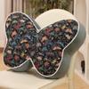 Almohada de Respaldo Lumbar con Forma de Mariposa Estilo Retro para Cama, Cojín para Asiento de Sofá, Almohada para Descanso en Oficina, Almohada para Dormir