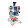 Máquina Prensa Neumática Automática de Una Estación Pequeña para Etiquetas de Pecho, Etiquetas de Cuello, Impresión por Transferencia Térmica en Camisetas y Ropa, y Prensado de Pedrería