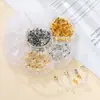 Set de tapones para los oídos multicolores, incluyendo cierres metálicos para pendientes, tapones de silicona antideslizantes y tapones transparentes; Materiales para accesorios de aretes DIY