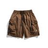 IZEXX Marca de Moda Verão Outdoor Três-à-Prova Shorts de Carga Estilo Americano Funcional à Prova de Vento Impermeável Esportivos Shorts Largos para Homens