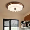 Lámpara de Techo para Dormitorio Estilo Antiguo Color Nogal Vintage Estilo Silencioso Lámpara de Dormitorio Principal Estilo Crema Lámpara para Habitación de Niños Sala de Lectura