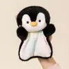 Brinquedo de pelúcia tipo puff, boneca de pelúcia de ovelhinha, fantoche de mão companheiro para apertar, brinquedo de pelúcia, presente de aniversário infantil para meninas