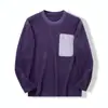 Alternativa asequible para uso ligero en exteriores ~ Estilo Unisex para Pareja Otoño e Invierno Ligero Pulóver de Polar Cuello Redondo Camiseta de Manga Larga Capa Base