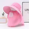 Sombrero de Protección Solar para Mujer, Nuevo Estilo de Verano, Sombrero de Sol de Ala Ancha, Cubre Rostro para Ciclismo, Protección para el Cuello, Mascarilla Transpirable, Sombrero de Sol, Sombrero Parasol