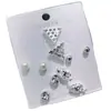 Novos Brincos Femininos Versáteis Estilo Coreano, Conjunto Simples de 5 Pares, Acessórios de Orelha com Pérolas Fofos, Atacado da Loja de Dólar