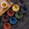 Taza de Té Kung Fu de Arcilla Púrpura Yixing Juego de Té Taza de Té Taza de Arcilla Púrpura Taza de Boca Redonda Taza de Té para el Hogar Taza Pequeña Lisa Clara Venta al por Mayor